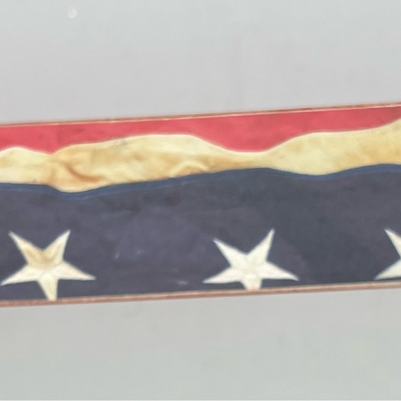 Primitives by Kathy patriotic distressed box sign - Picture 3 of 8